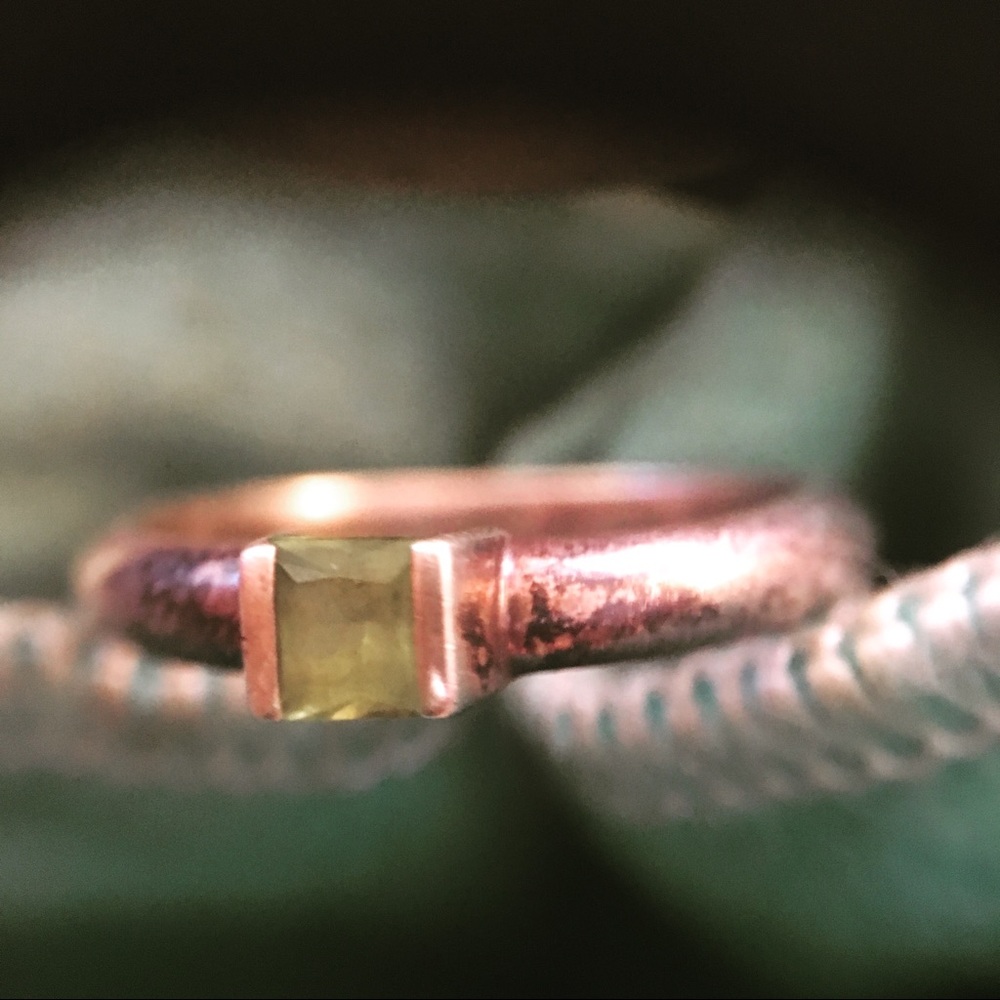 Tiffany “stacking” peridot ring